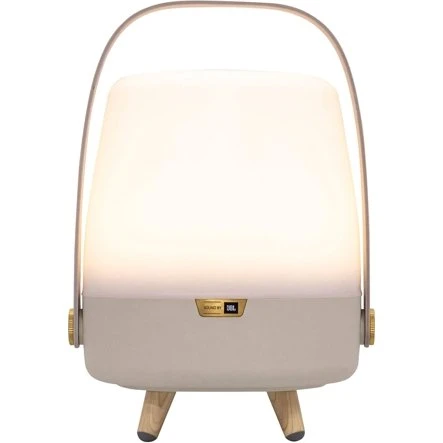 Kooduu Lite-up Play Mini 2.0 LED-lampe med JBL Bluetooth-højttaler, sand