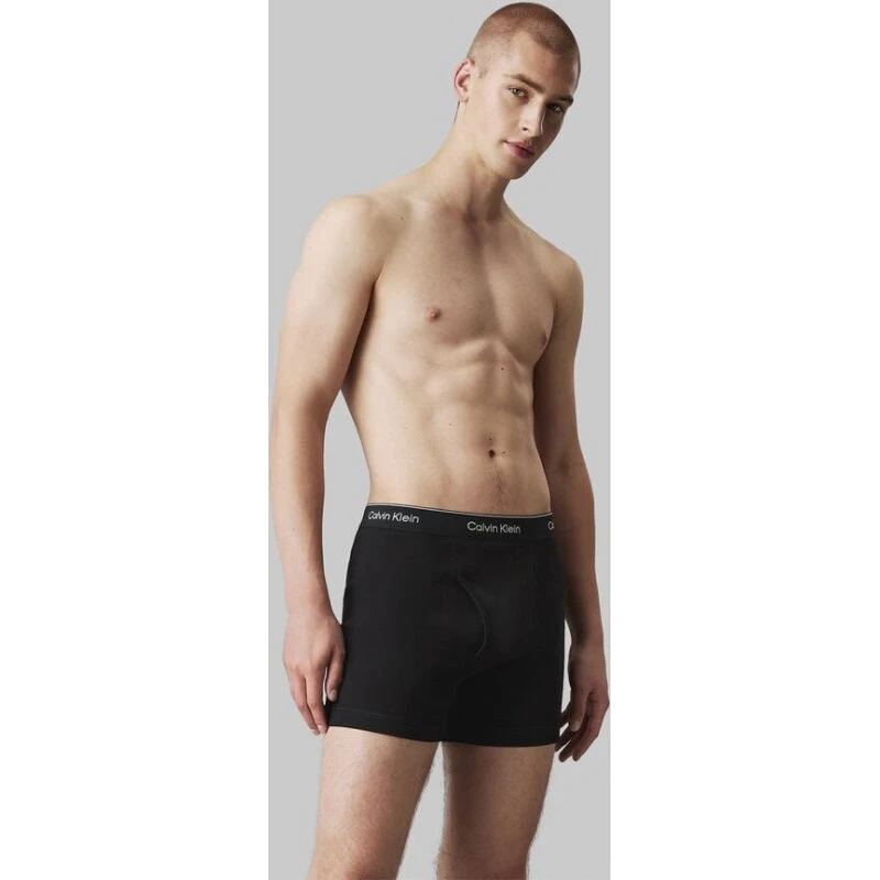 Calvin Klein Boxer Brief 3-pak 100% Cotton - Black