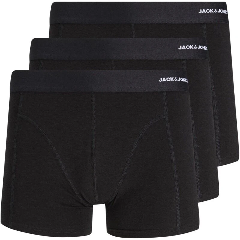 Jack & Jones JACBASIC 3-pak bambus boxershorts, sort