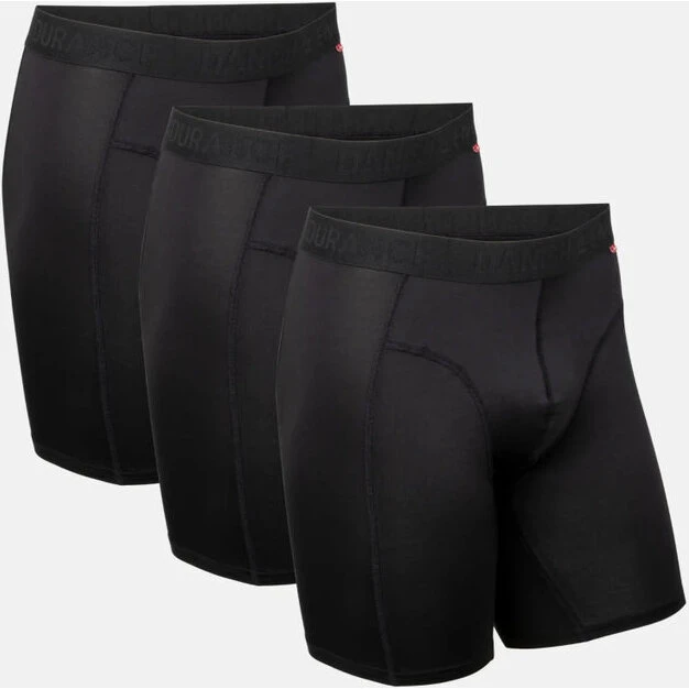 Danish Endurance Sports Boxershorts i ekstra længde - Sort (3-pak)