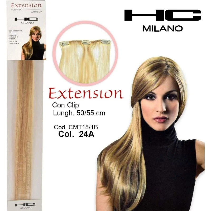 Hc Milano Extension 3 Clip No Remy 50cm Col.24A