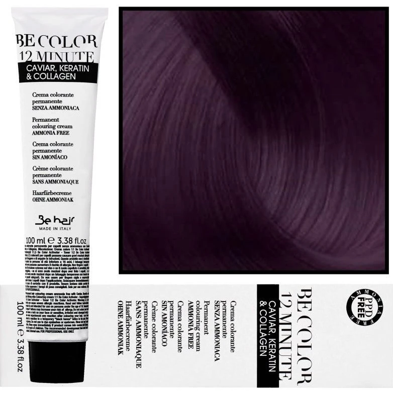 Be Hair Be Color Hårfarve 4,2 Mellem Lilla Brun 100ml