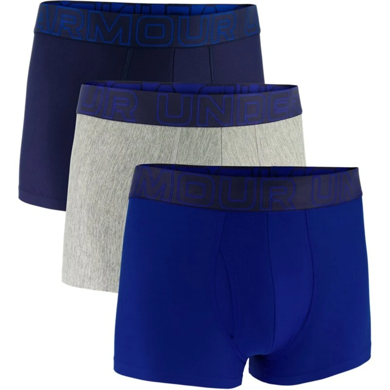 Under Armour Performance Tech 3-pak boxershorts – blå/grå