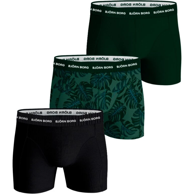 Björn Borg Cotton Stretch Boxer 3-pak MP003 (lyseblå/blå/navy)