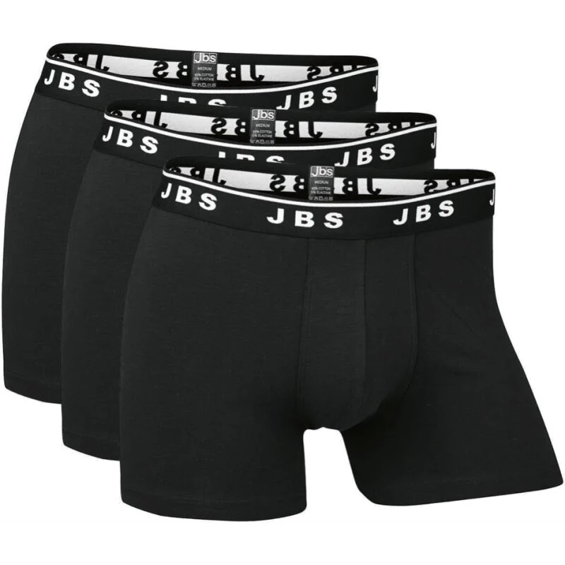 JBS 3-pak boxershorts, sort – økologisk bomuld