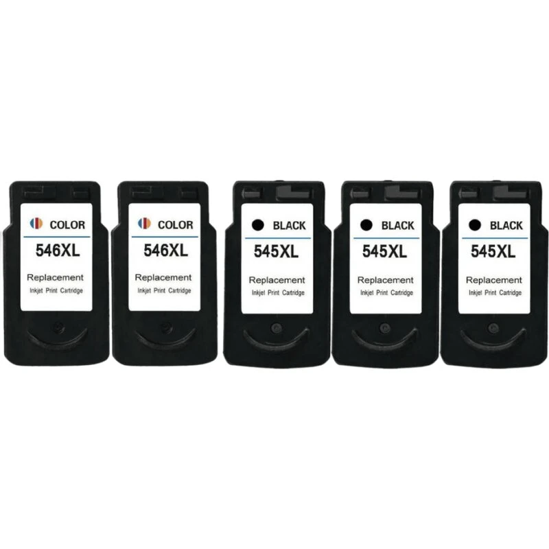 Canon kompatibelt sæt PG-545/CL-546 – 3 sort, 2 farve (68 ml)