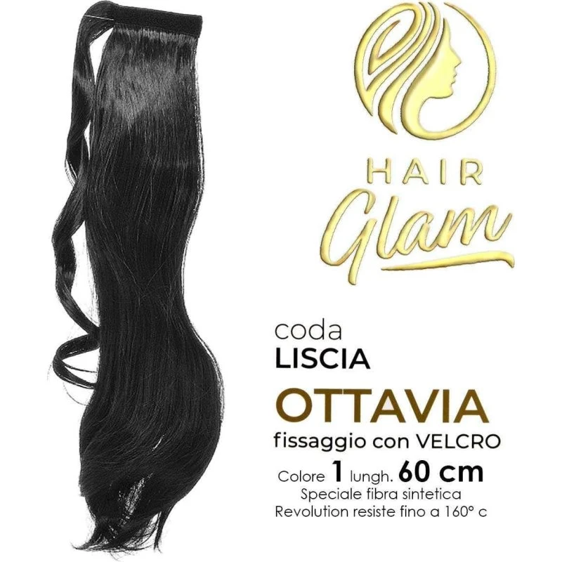 Coda Hair Glam Ottavia Hårforlængelse med Velcro - 60 cm
