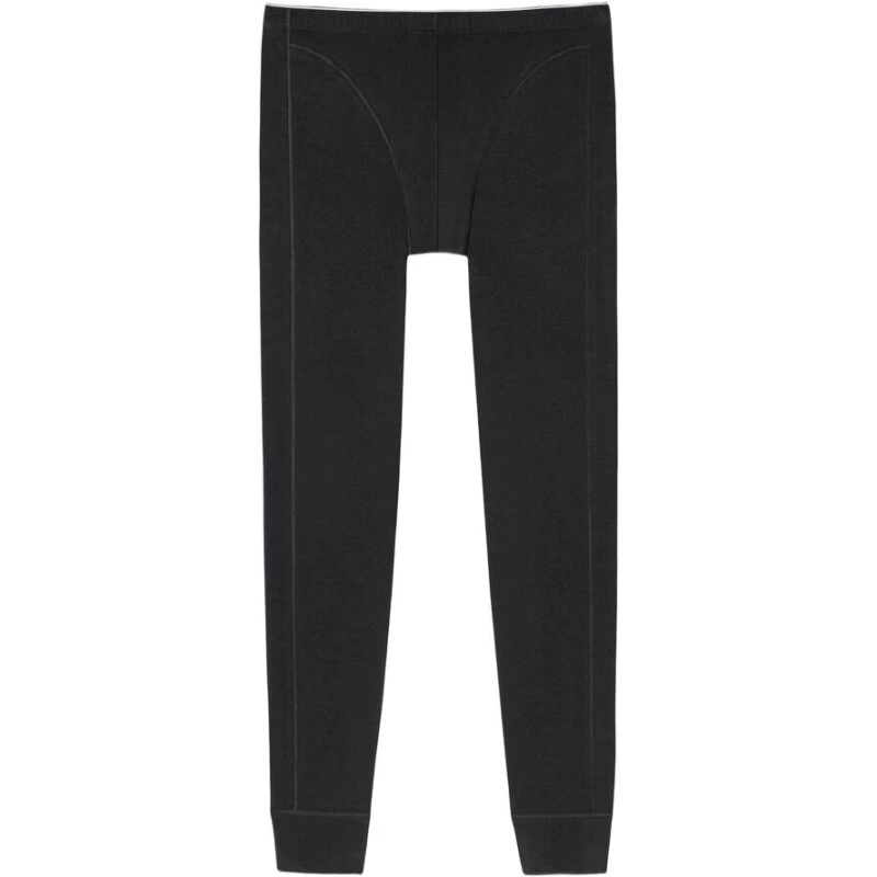 Schiesser Long Pants 95/5 – Økologisk lang underbukse, Sort L