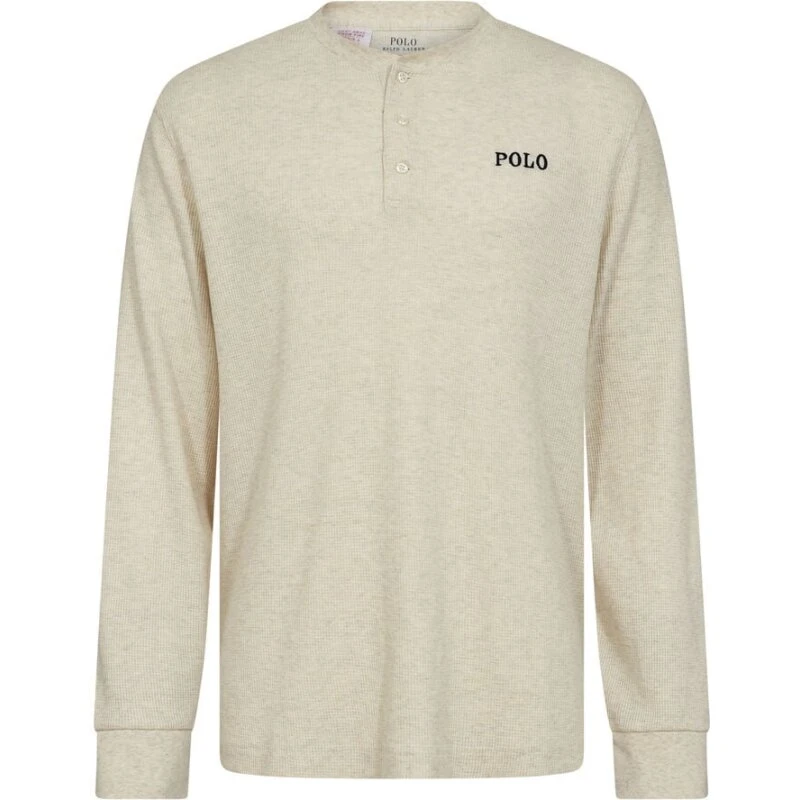 Ralph Lauren Waffle-Knit Henley Nattrøje