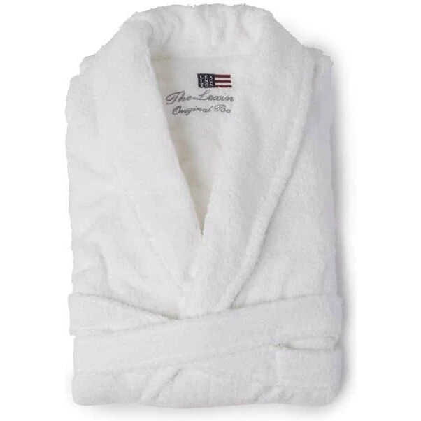 Lexington Icons Original Badekåbe, Hvid (Unisex)