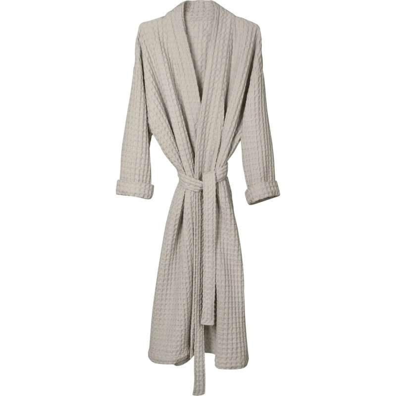 The Organic Company BIG WAFFLE Vaffelbadekåbe Stone S/M