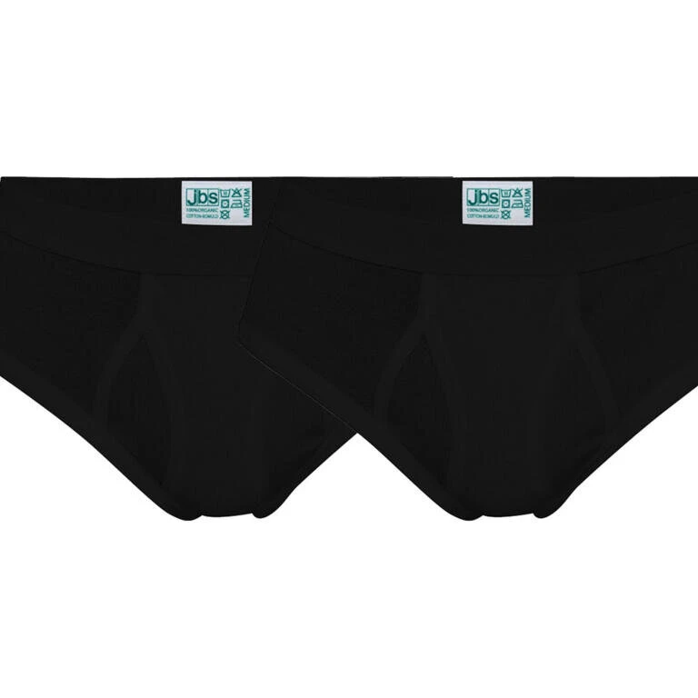 JBS 2-pak Organic Briefs med gylp - Sort