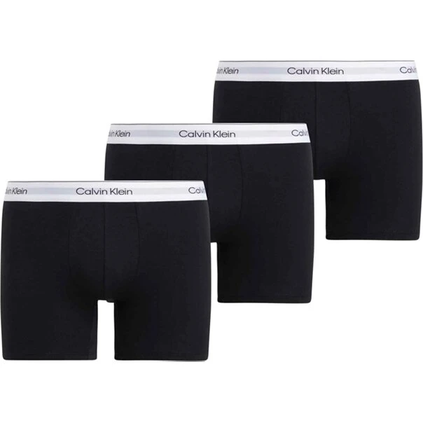 Calvin Klein Boxer Brief 3-pak, hvid (95% bomuld/5% elastan)