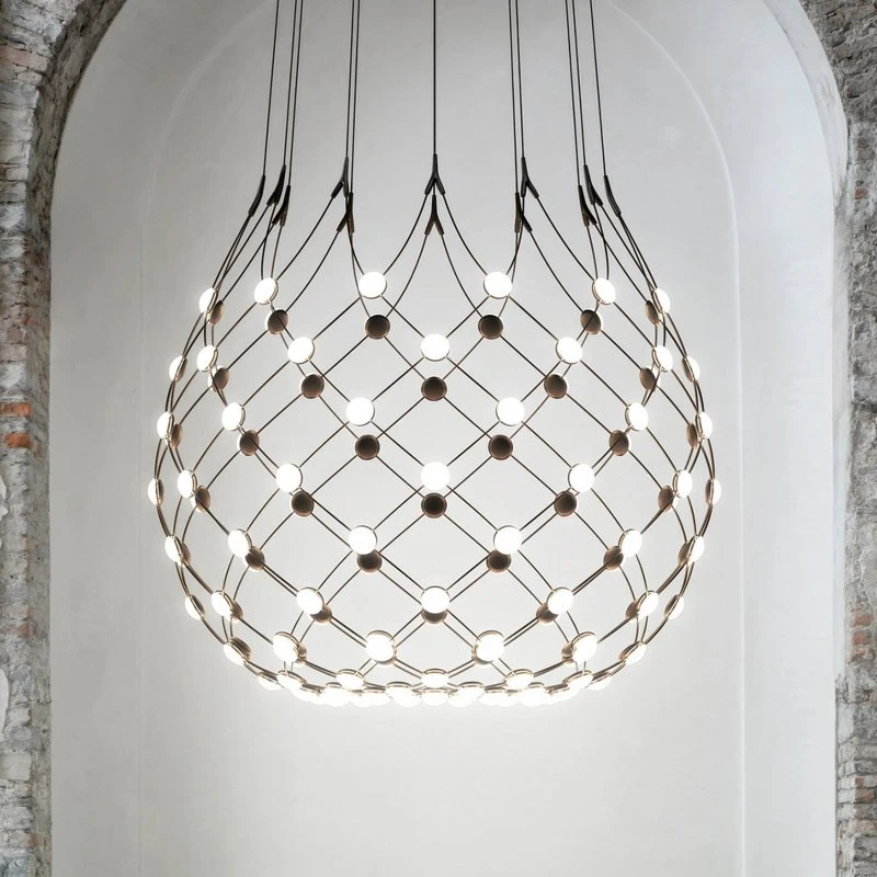 Luceplan Mesh Pendel Ø100xH90 Black