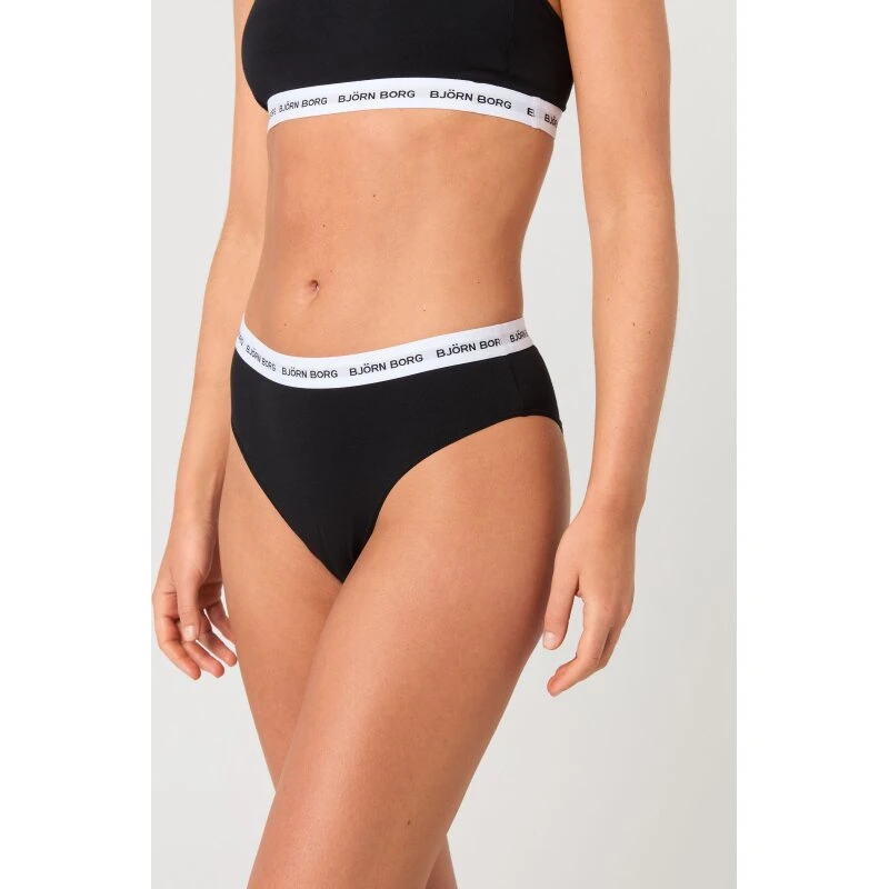 Björn Borg Highwaist Briefs 2-pak Hvid/Sort
