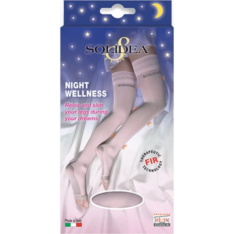 Solidea Night Wellness Kompressionsstrømper 12-15 mmHg Sort