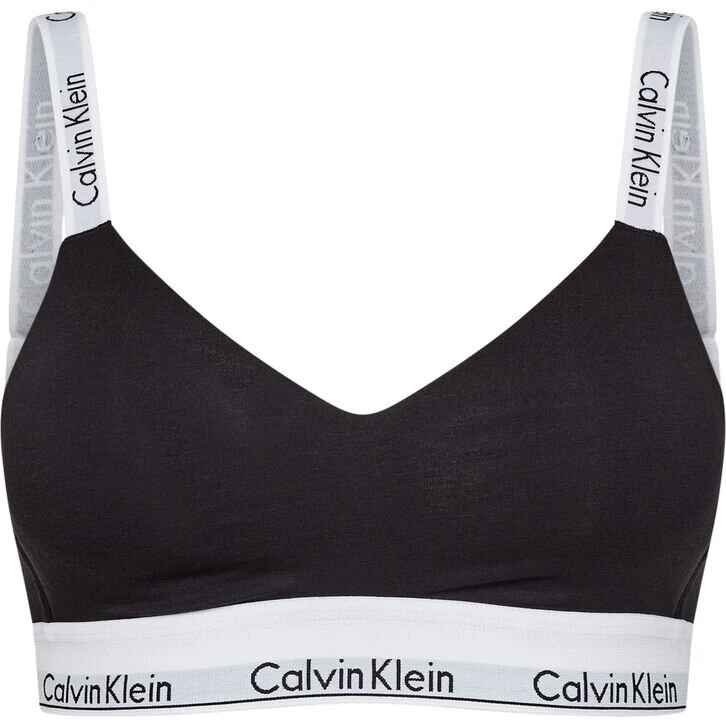 Calvin Klein Lightly Lined Bralette Icon Seamless, sort