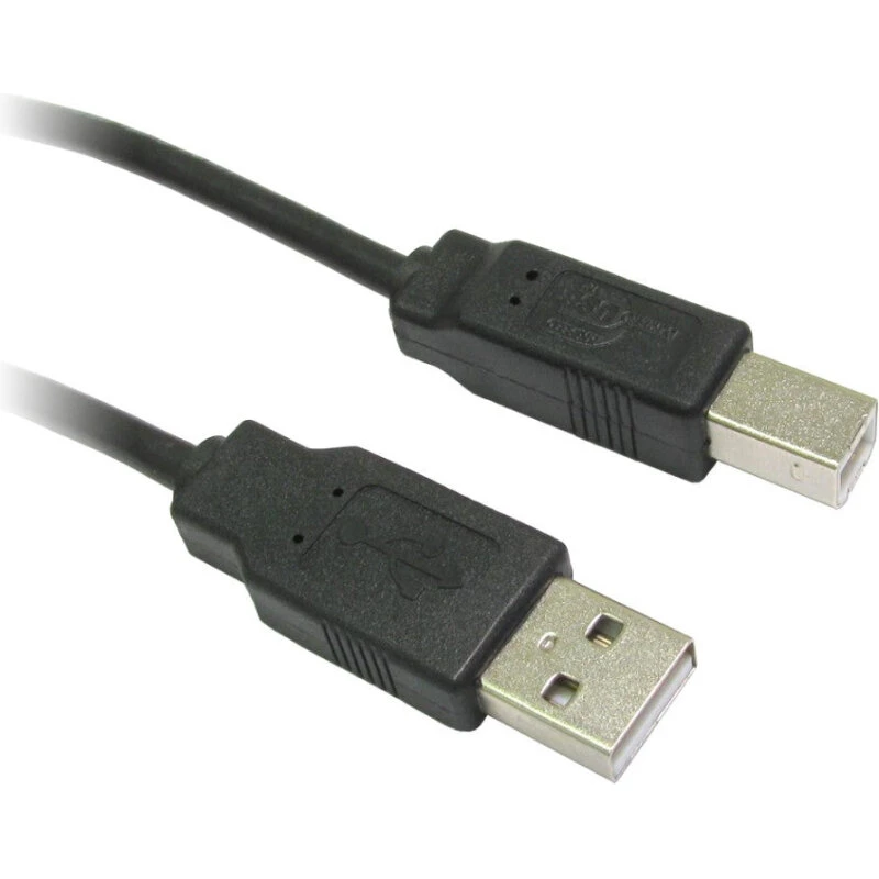 Cables Direct USB 2.0 A–B kabel 2 m, sort
