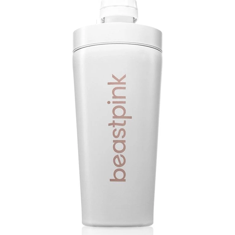 BeastPink Stålshaker, hvid, 650 ml