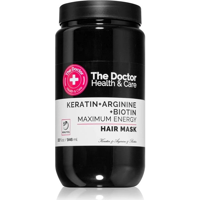 The Doctor Keratin + Arginin + Biotin Maximum Energy Hårmaske 946 ml