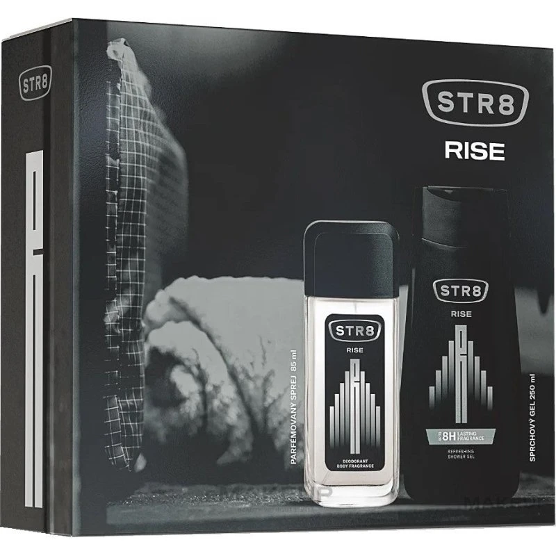 Str8 Rise Gavesæt: Deodorant 85 ml & Shower Gel 250 ml