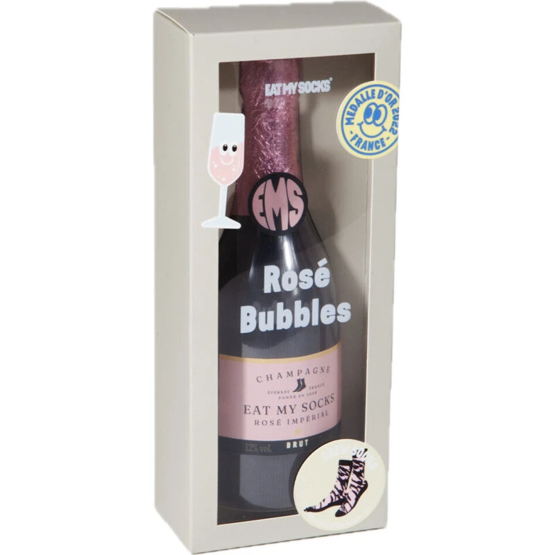 Eat My Socks Rosé Bubbles strømper – One Size (EU 36-45)