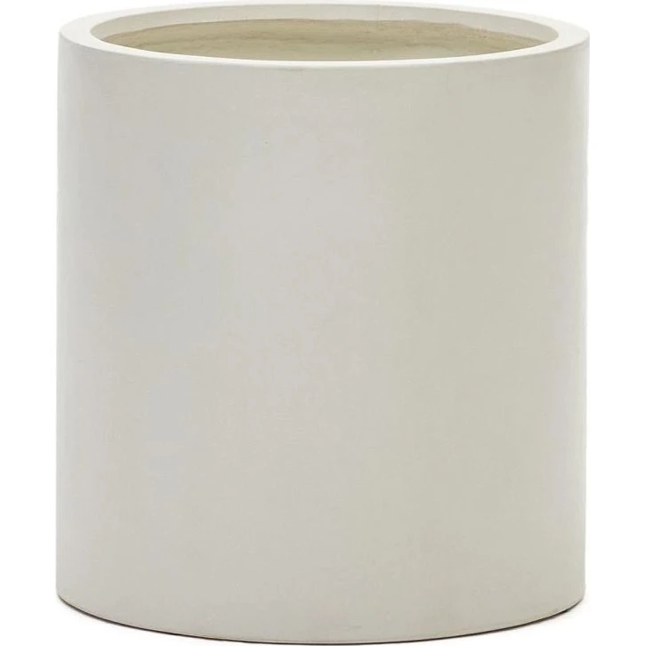 Kave Home Aiguablava Plantekrukke i Hvid Cement, Ø52 cm