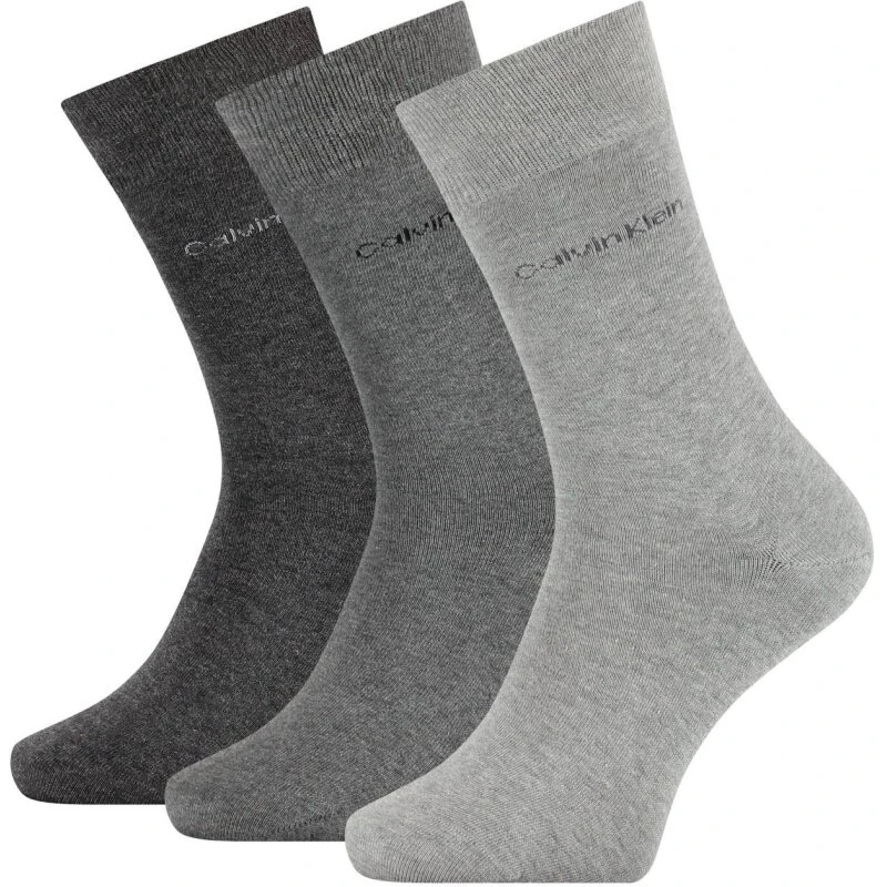 Calvin Klein 3-pak Classic herrestrømper, grå