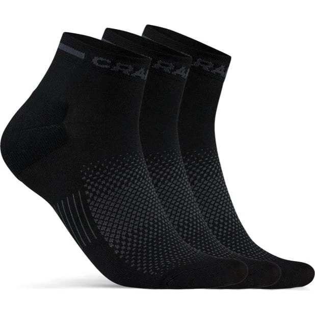 Craft Core Dry Mid Sock 3-pack kortskaftet strømpe