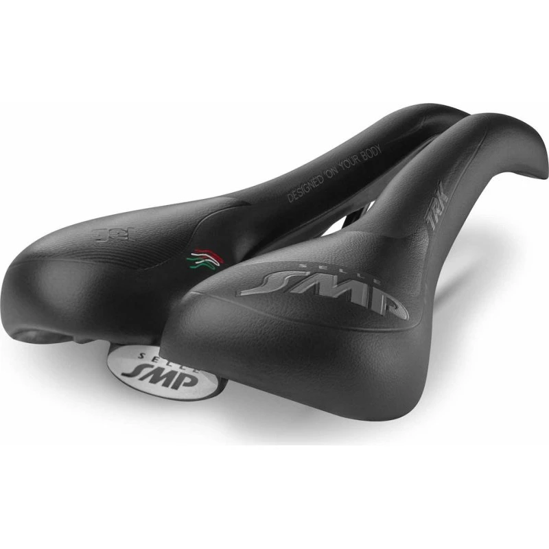 Selle SMP TRK Medium GEL citybike sadel - Sort
