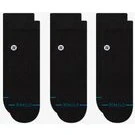 Stance Icon Quarter 3-pak sokker – sort
