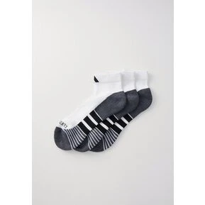 adidas Performance CLIMACOOL Cushioned Quarter sokker 3-pak, hvid/grå