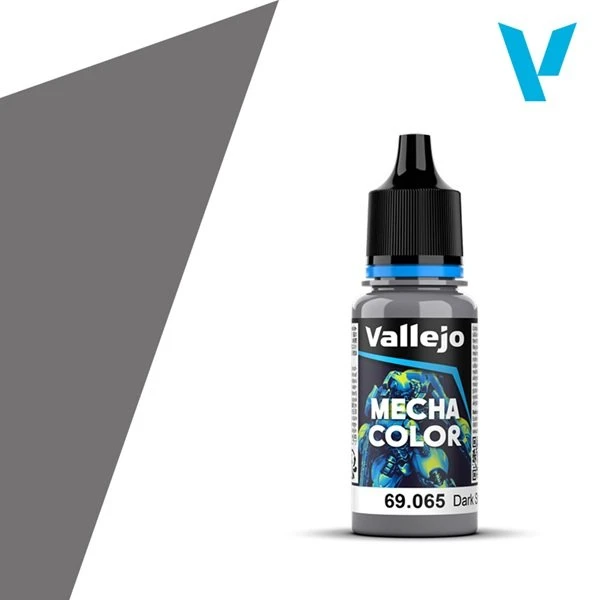 Vallejo Mecha Airbrush Color: Metallic Dark Steel, 18ml
