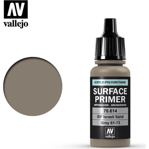 Vallejo Surface Primer IDF Israeli Sand Grey - 17 ml