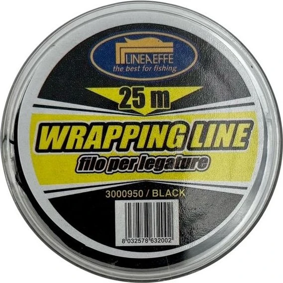 Lineaffe Beviklingstråd Sort, 25 meter