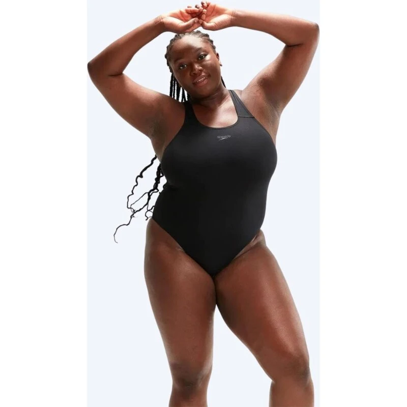 Speedo Endurance+ Medalist badedragt (plus size) - Sort