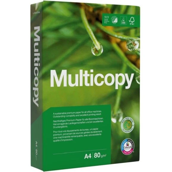 Multicopy A4 kopipapir 80 g/m² - 500 ark