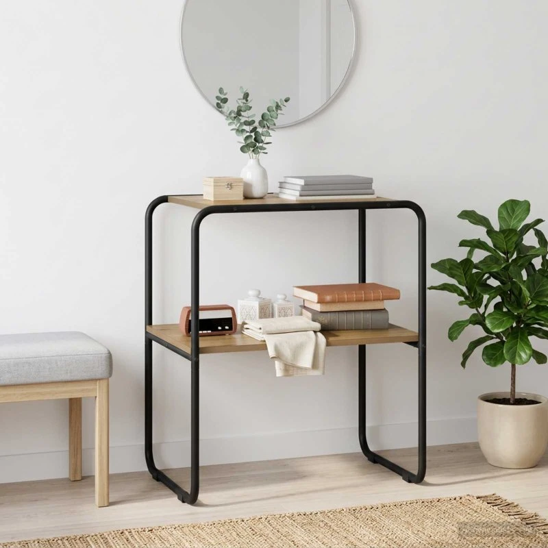 vidaXL Konsolbord Artisan-eg 60 x 42,5 x 70 cm