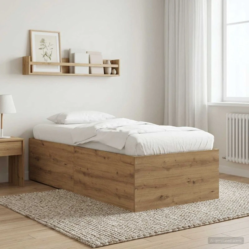vidaXL Gulvsengramme Artisan-eg 80 x 200 cm