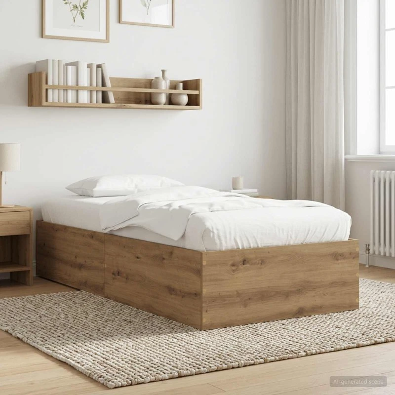 vidaXL Gulvsengramme Artisan-eg 80 x 200 cm