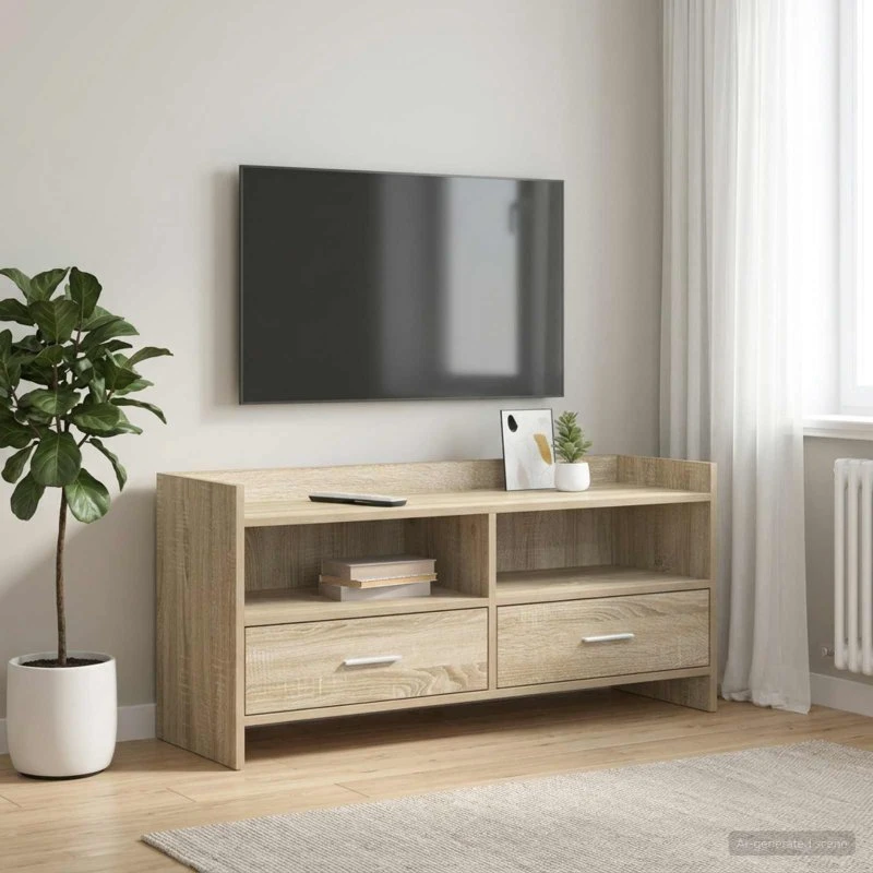 vidaXL TV-skab 100 x 33 x 47 cm i Sonoma-eg