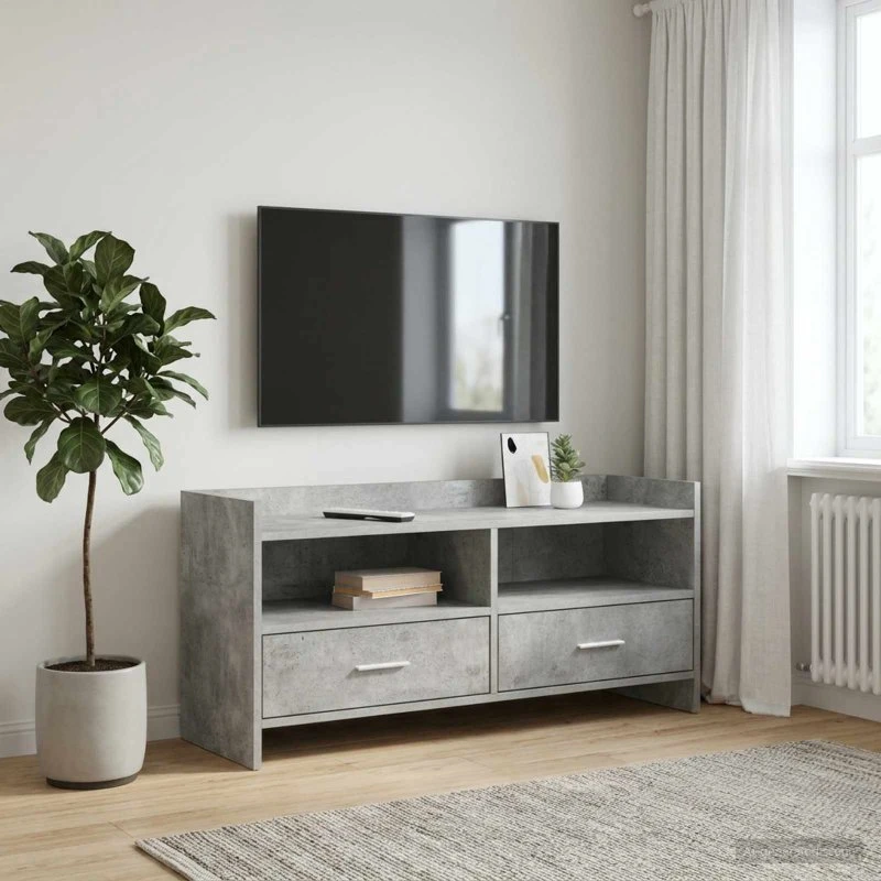 vidaXL TV-skab 100 x 33 x 47 cm - Betongrå
