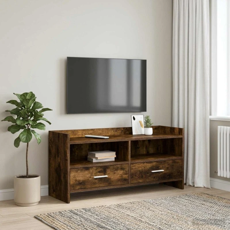 vidaXL TV-skab 100 x 33 x 47 cm Røget eg