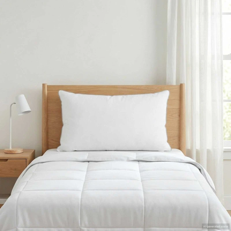 vidaXL Hovedpude Hvid 60 x 70 cm - Bambusfiber