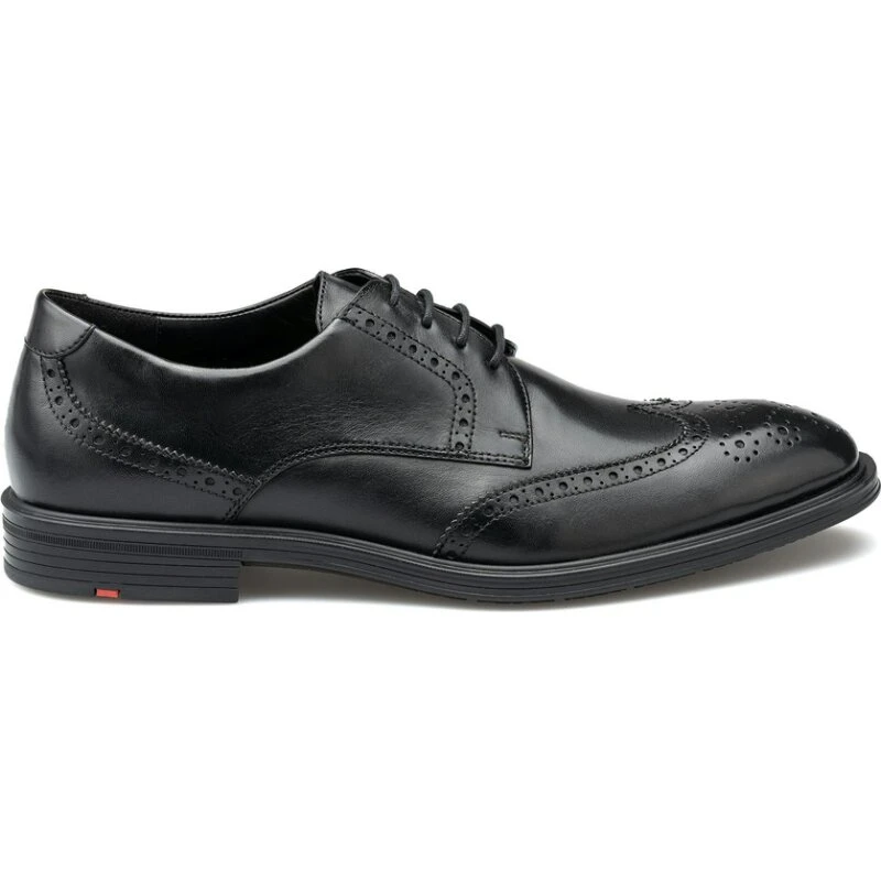 LLOYD X-MOTION 140W snøresko, sort — ekstra bred