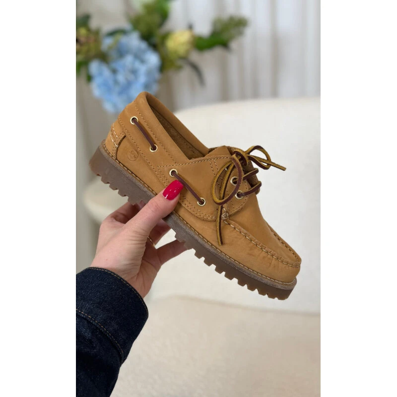 RUDDER-X sejlersko i gul læder, unisex