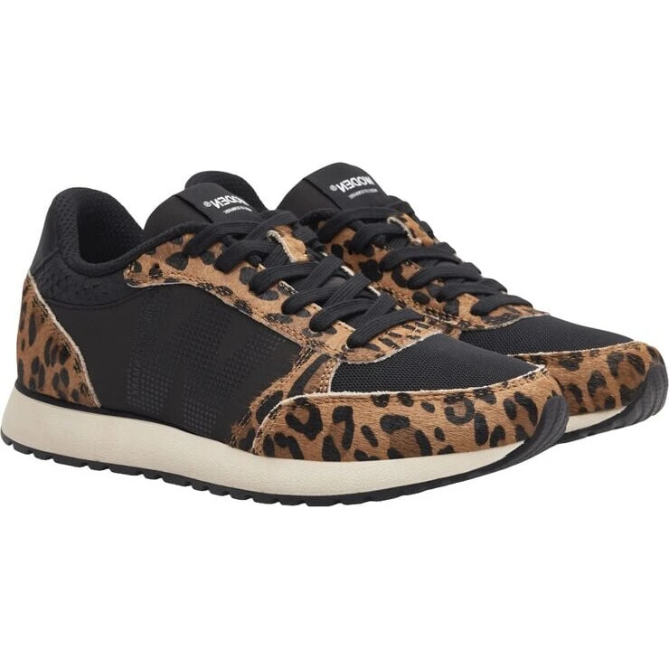 Woden Ronja Cowhair sneakers - Leopard/Sort