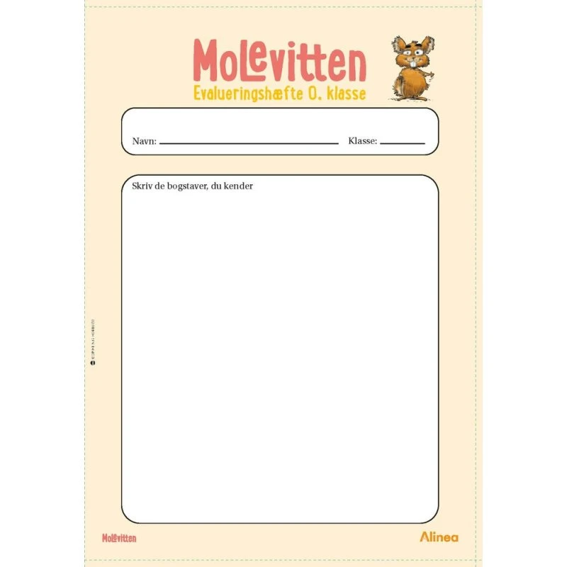 Molevitten, 0. kl., Evalueringshæfte