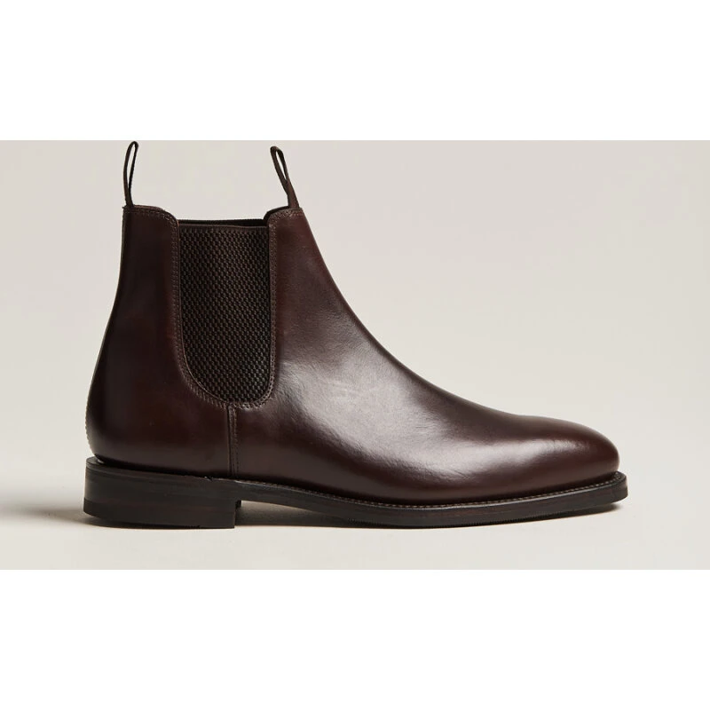 Loake Emsworth Chelsea-støvle – mørkebrun læder