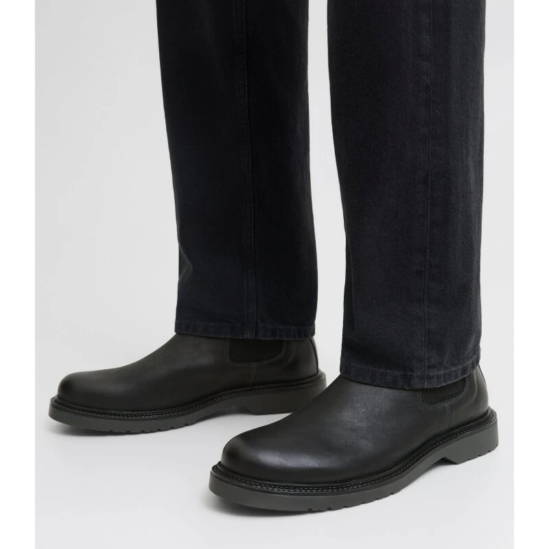 Jack & Jones Leyton Boot - læderstøvle, pirate black